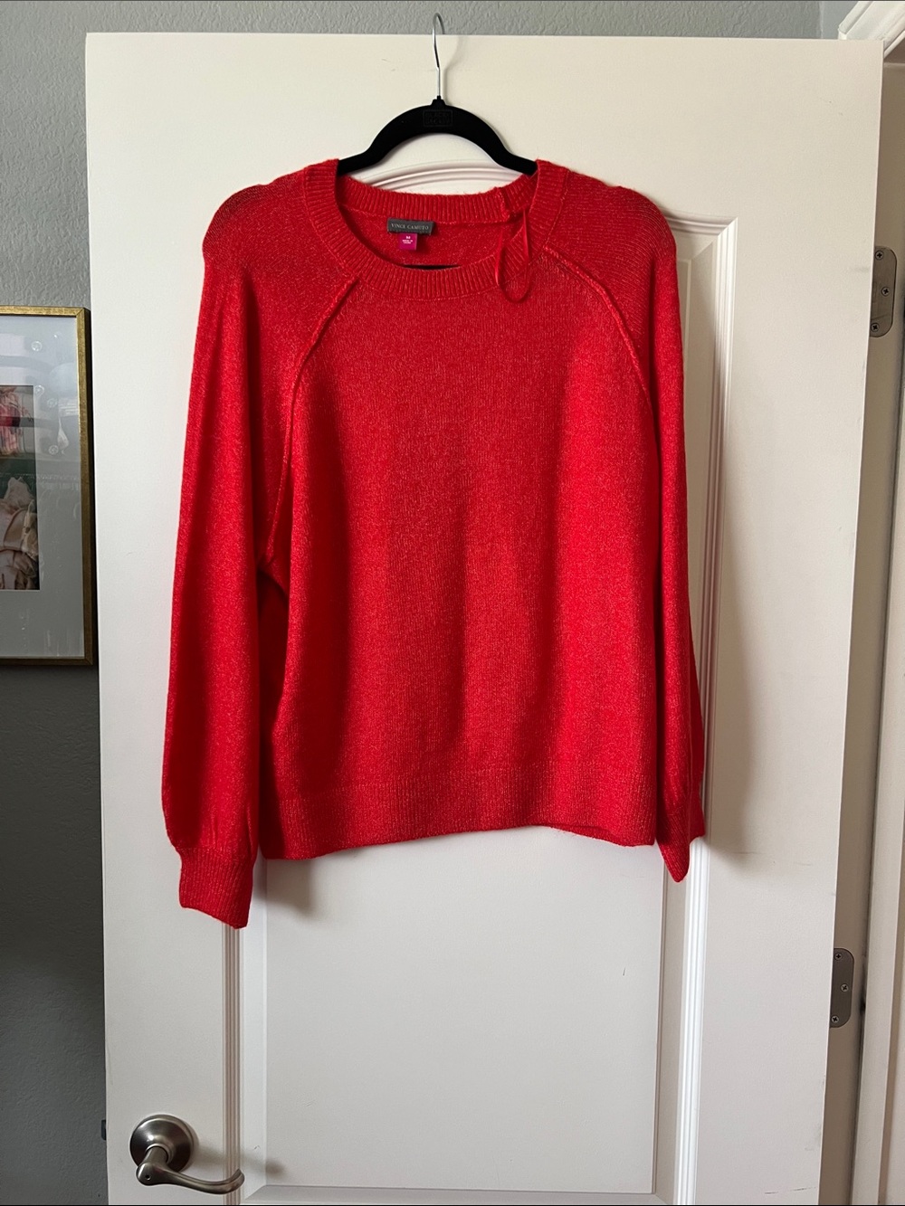 Vince Camuto Bright Red Crewneck Sweater